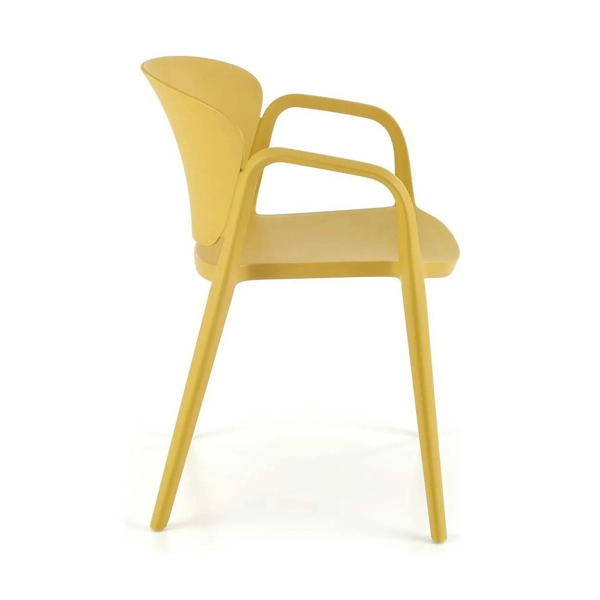 Scaun K491, galben, polipropilena, 60x56x76 cm