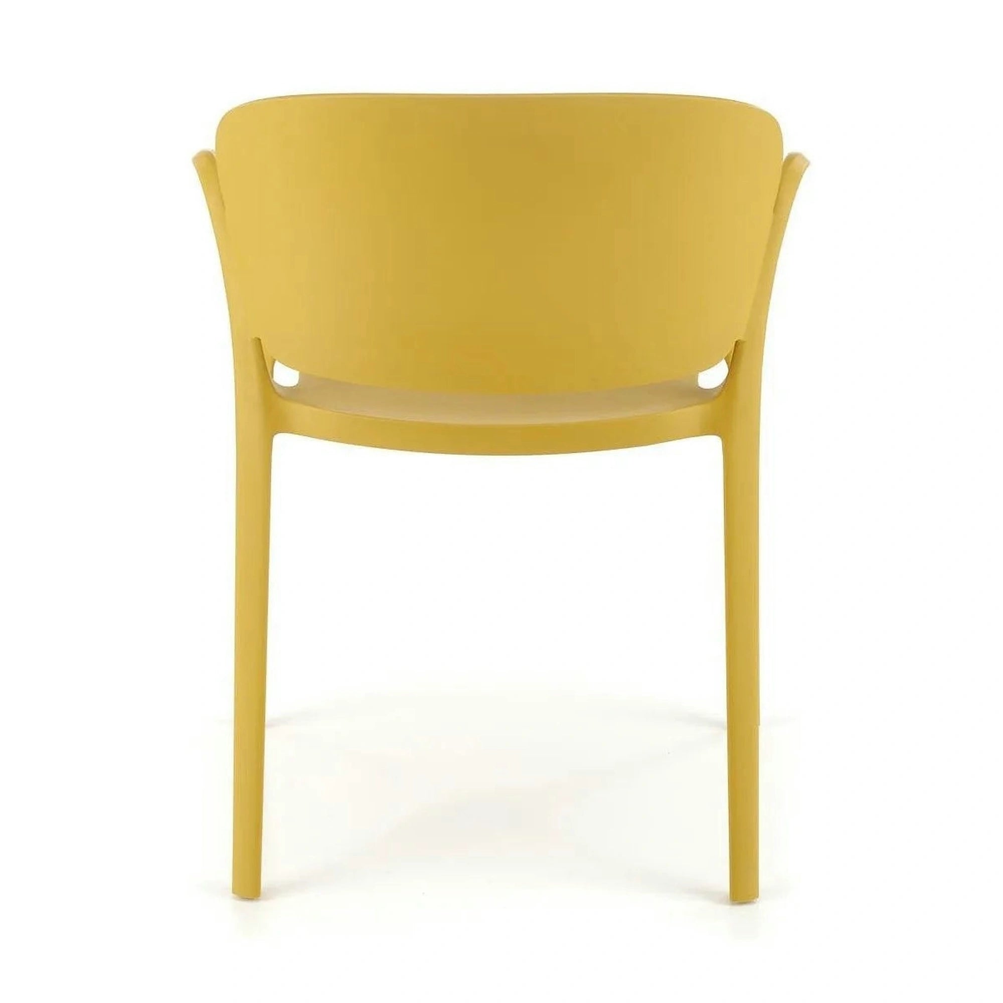 Scaun K491, galben, polipropilena, 60x56x76 cm