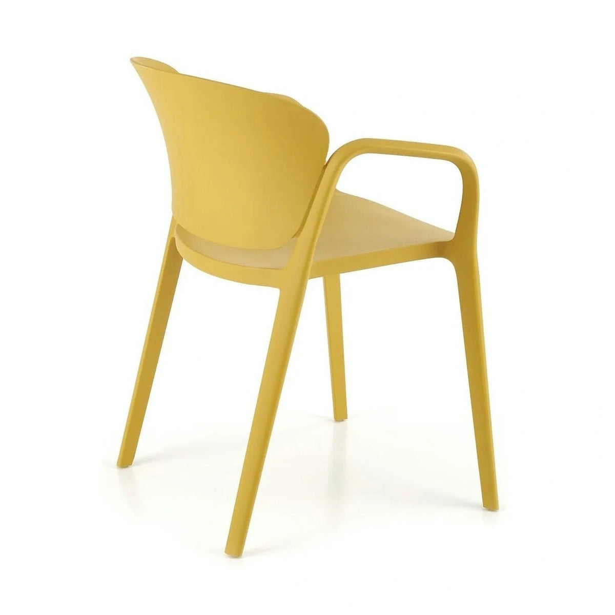 Scaun K491, galben, polipropilena, 60x56x76 cm
