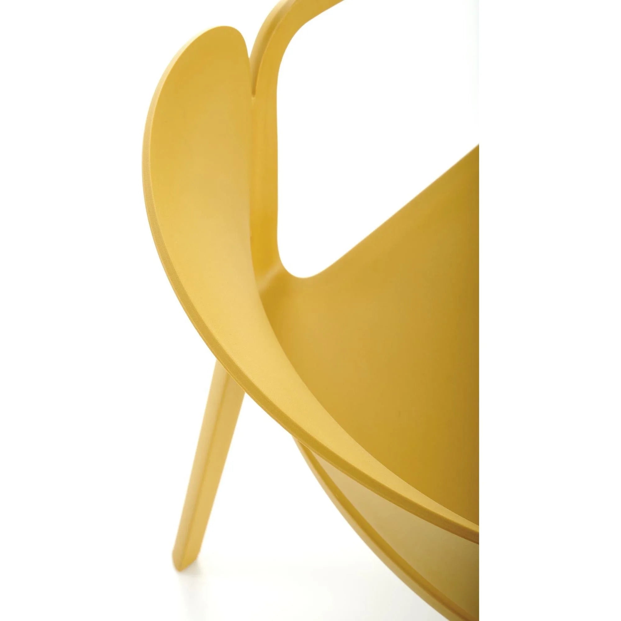 Scaun K491, galben, polipropilena, 60x56x76 cm