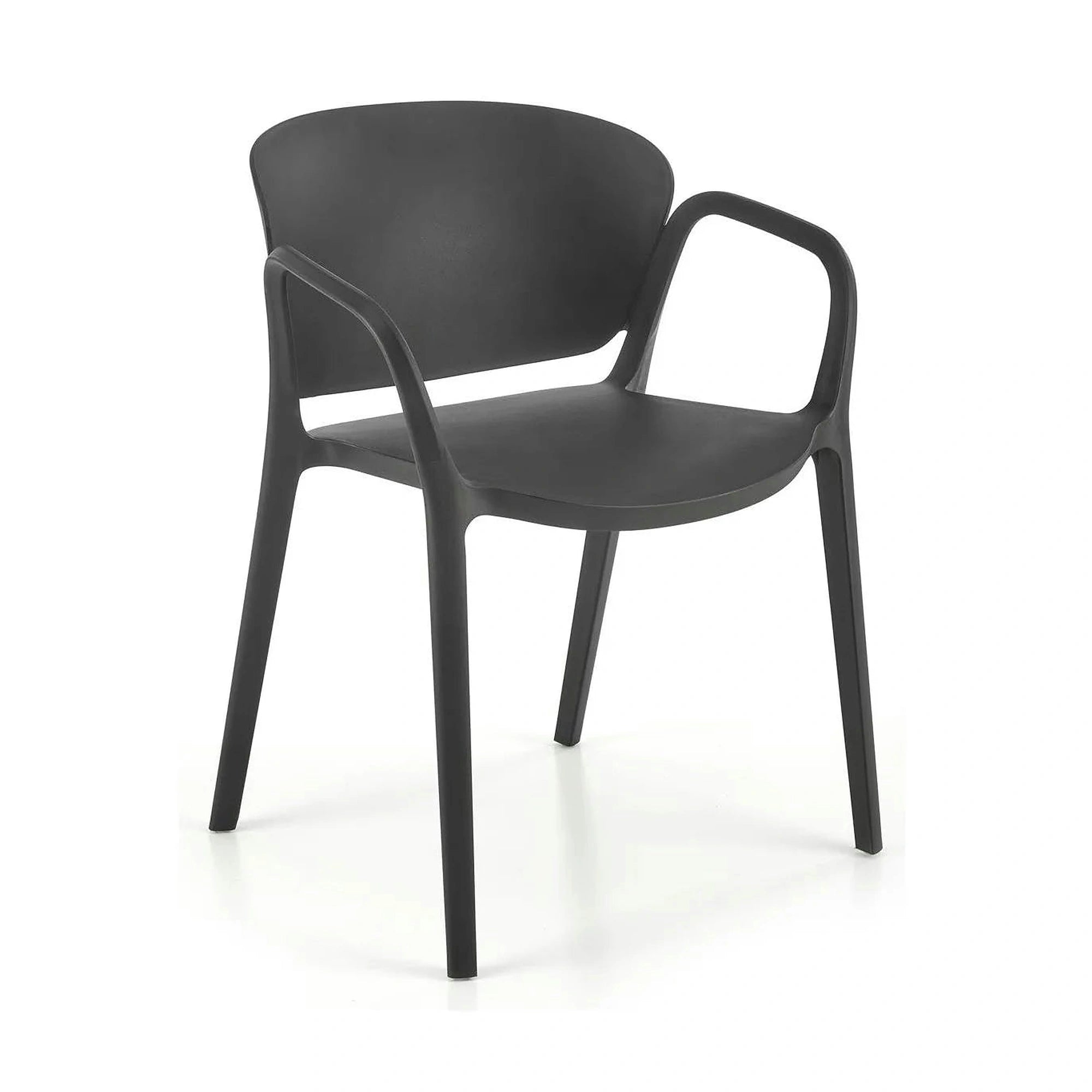 Scaun K491, negru, polipropilena, 60x56x76 cm