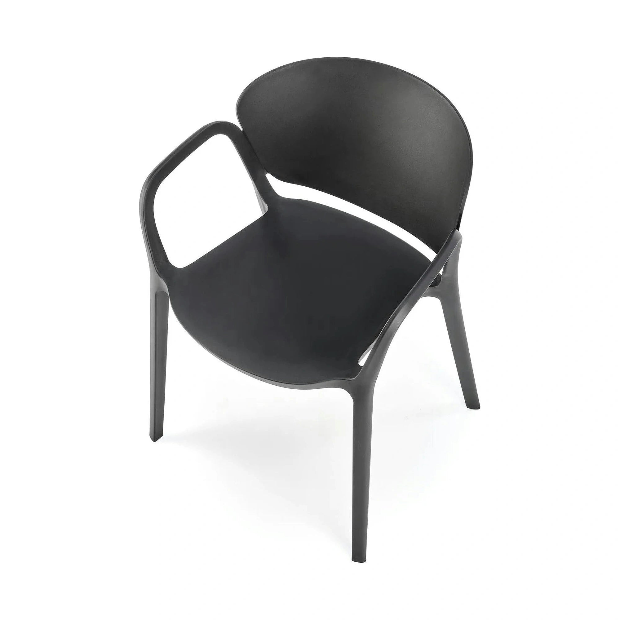 Scaun K491, negru, polipropilena, 60x56x76 cm