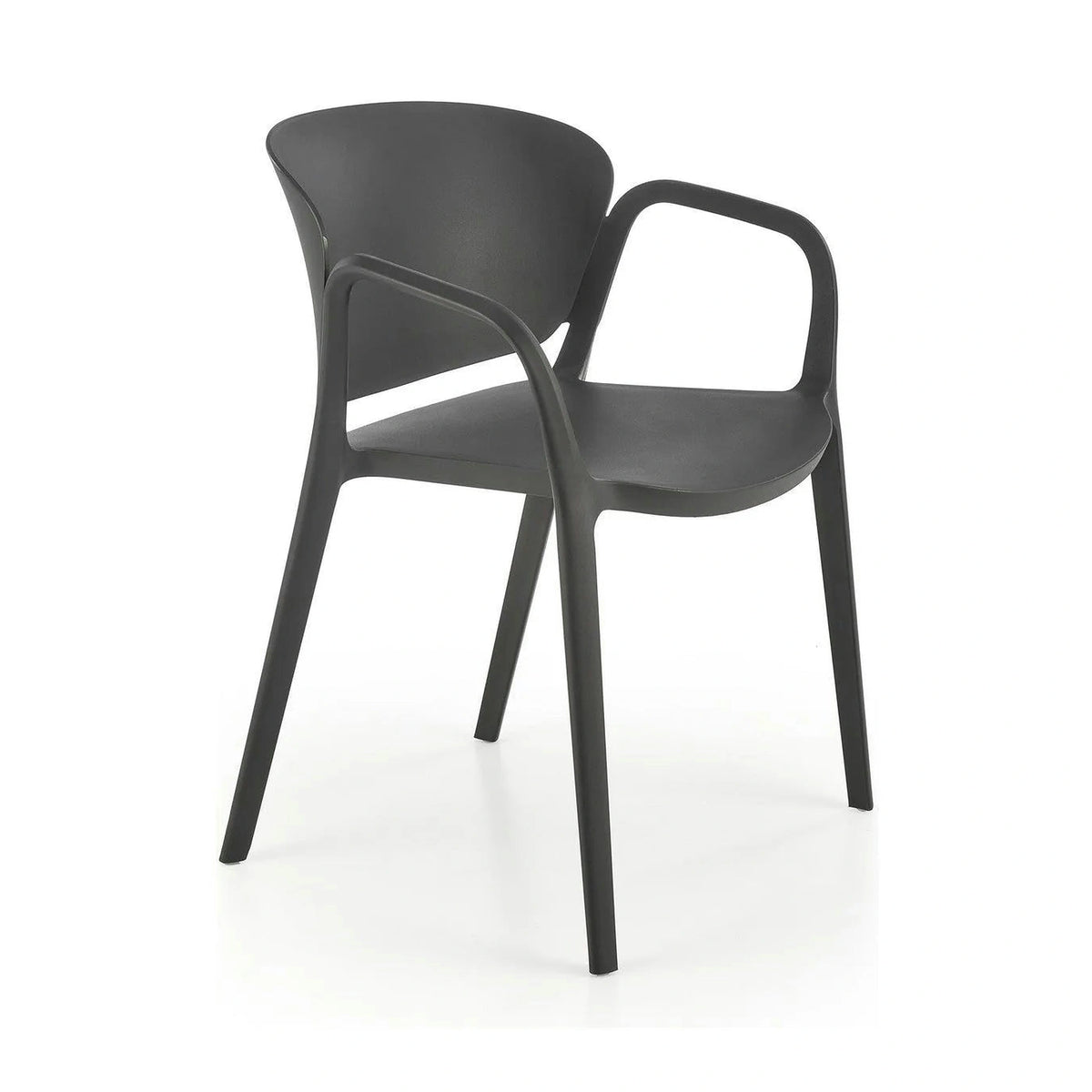Scaun K491, negru, polipropilena, 60x56x76 cm