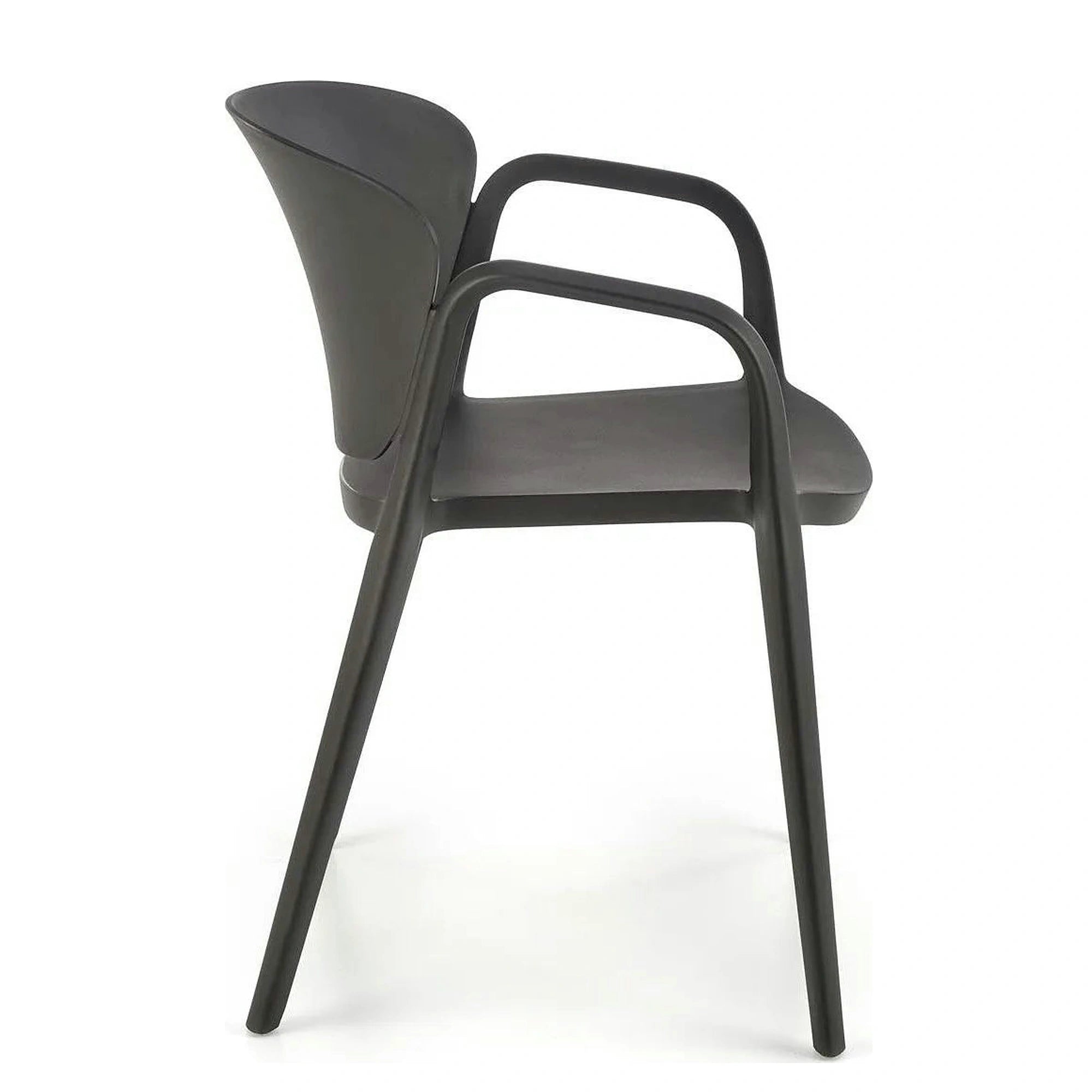 Scaun K491, negru, polipropilena, 60x56x76 cm