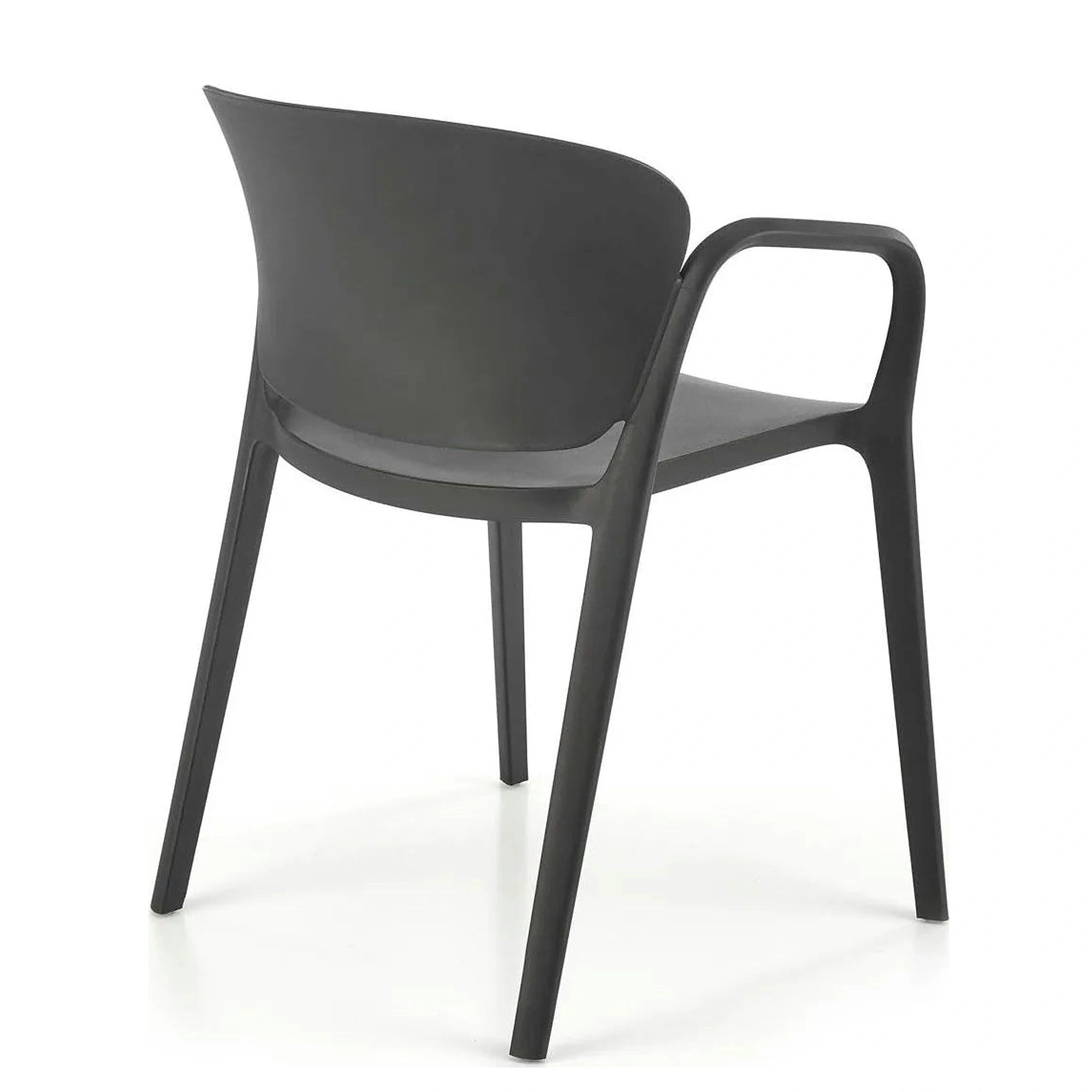 Scaun K491, negru, polipropilena, 60x56x76 cm