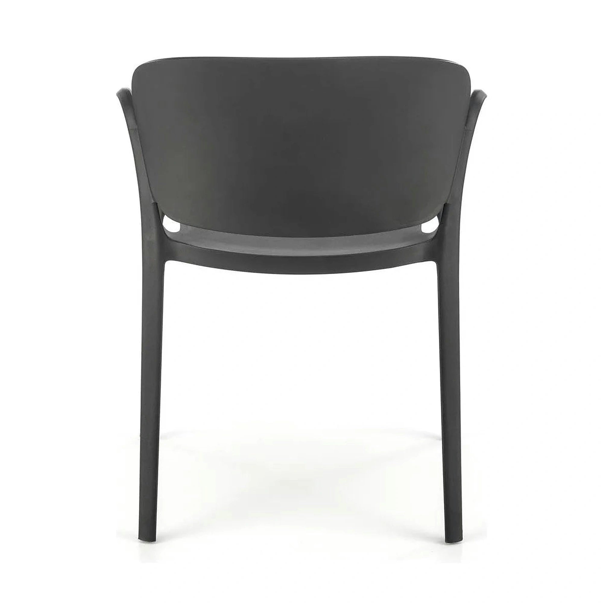 Scaun K491, negru, polipropilena, 60x56x76 cm
