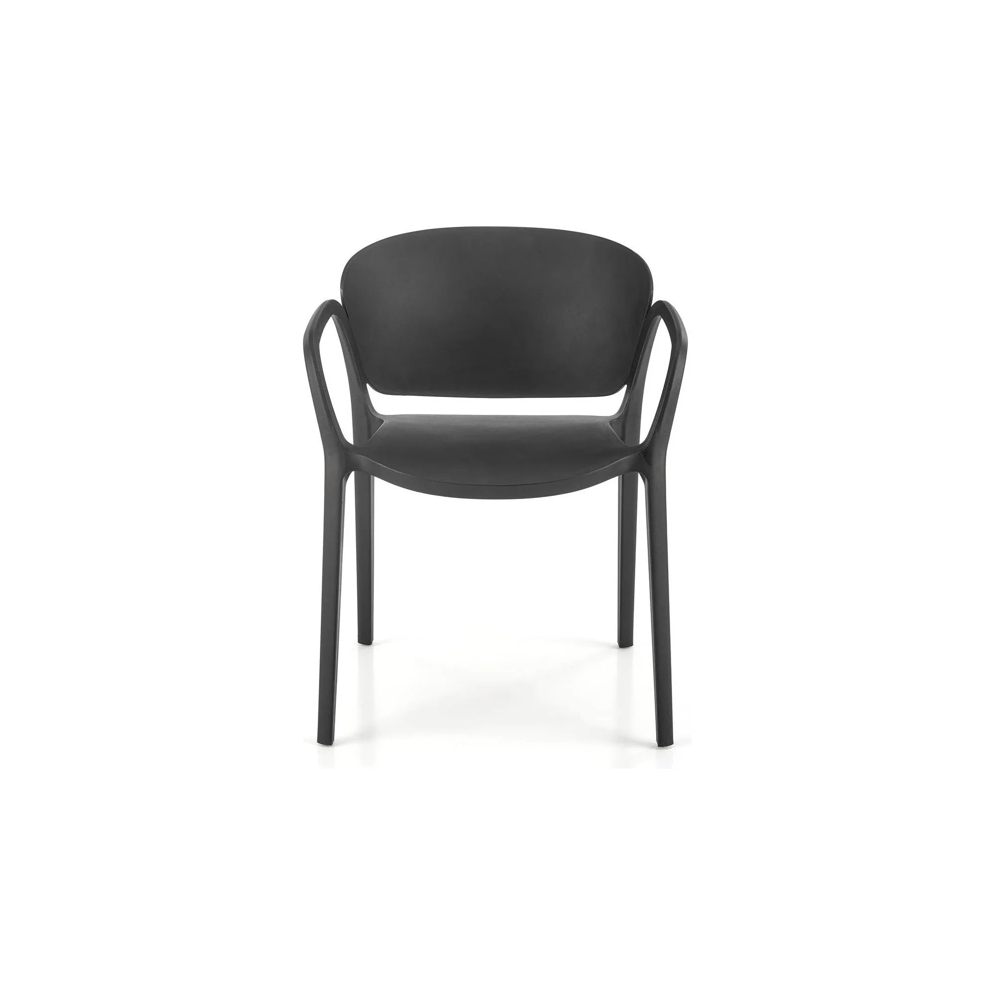 Scaun K491, negru, polipropilena, 60x56x76 cm