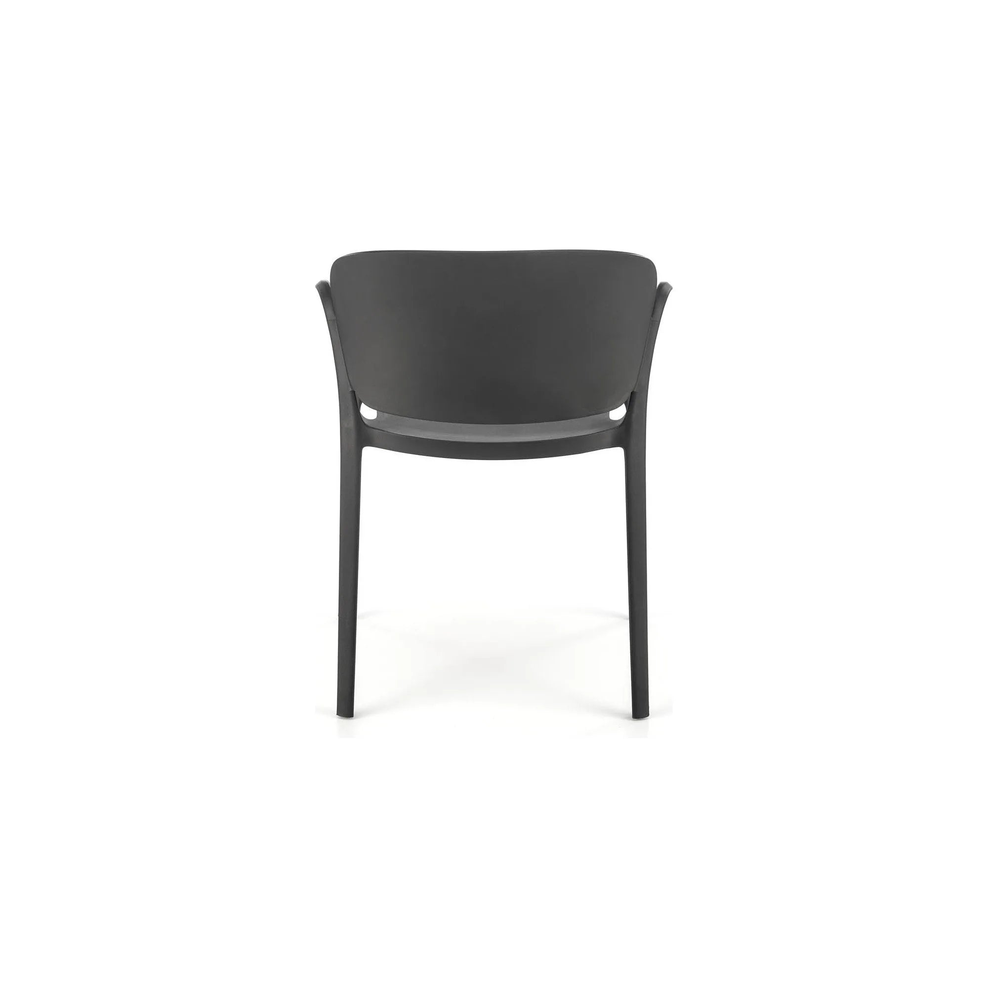 Scaun K491, negru, polipropilena, 60x56x76 cm