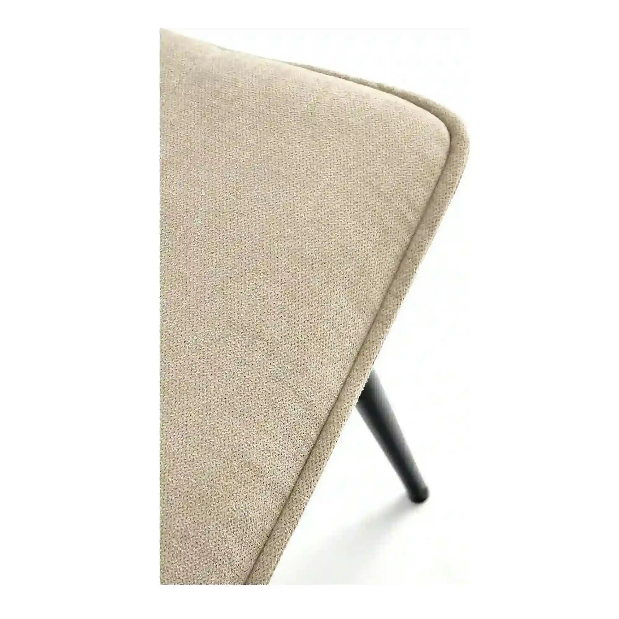 Scaun K493, bej/negru, stofa clasica/metal, 47x60x92 cm