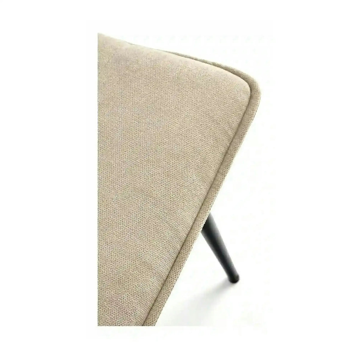 Scaun K493, bej/negru, stofa clasica/metal, 47x60x92 cm