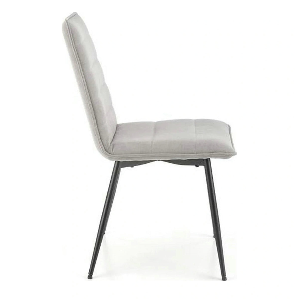 Scaun K493, gri/negru, stofa clasica/metal, 47x60x92 cm
