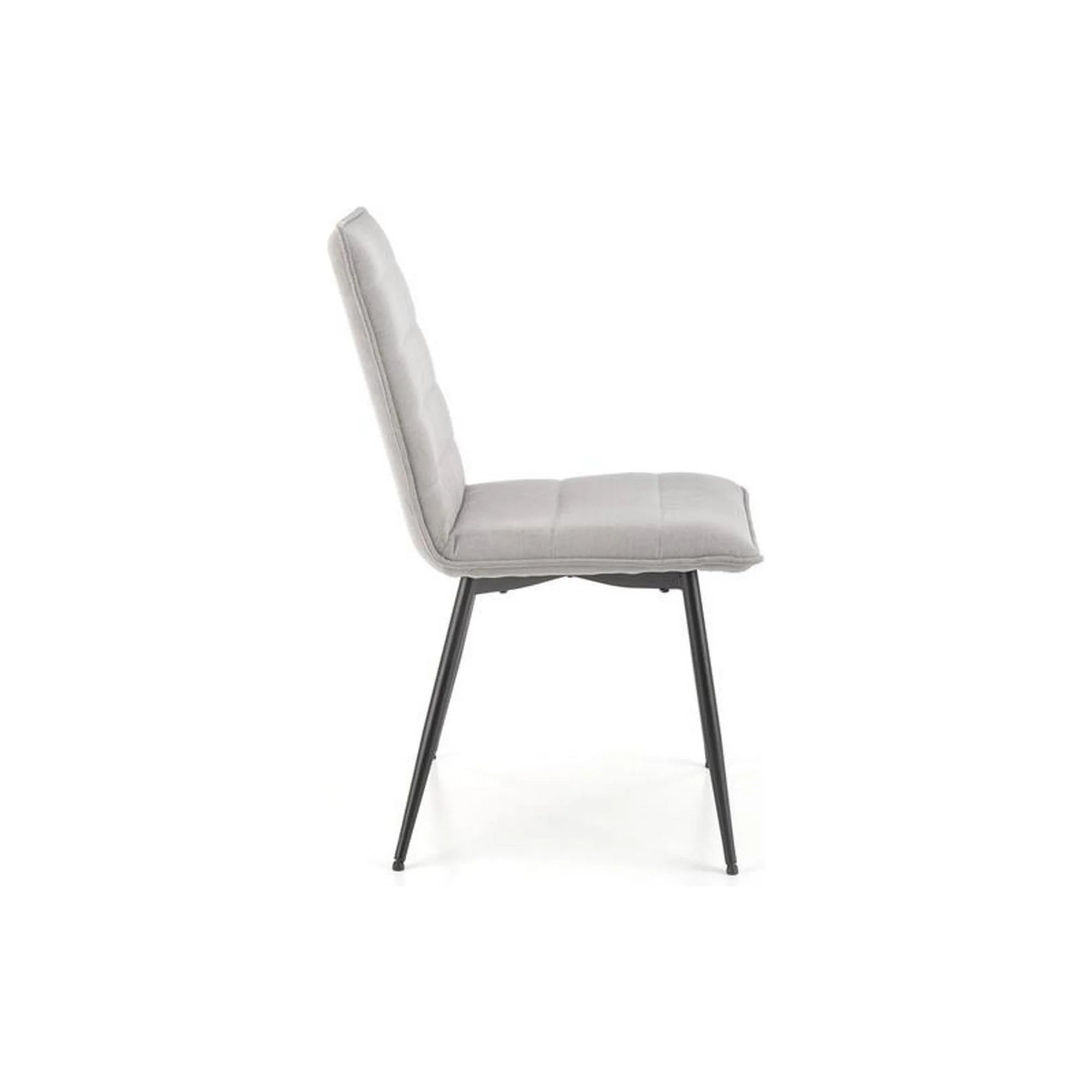 Scaun K493, gri/negru, stofa clasica/metal, 47x60x92 cm