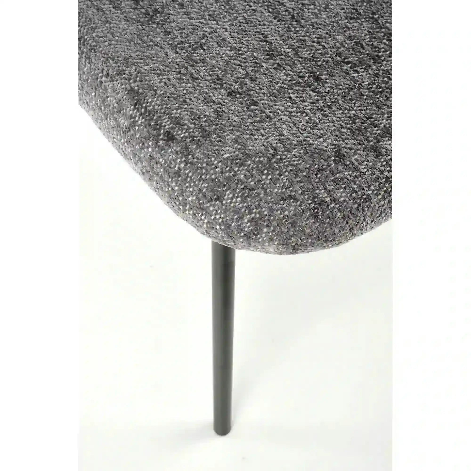 Scaun K497, gri deschis, stofa clasica/metal, 52x62x82 cm