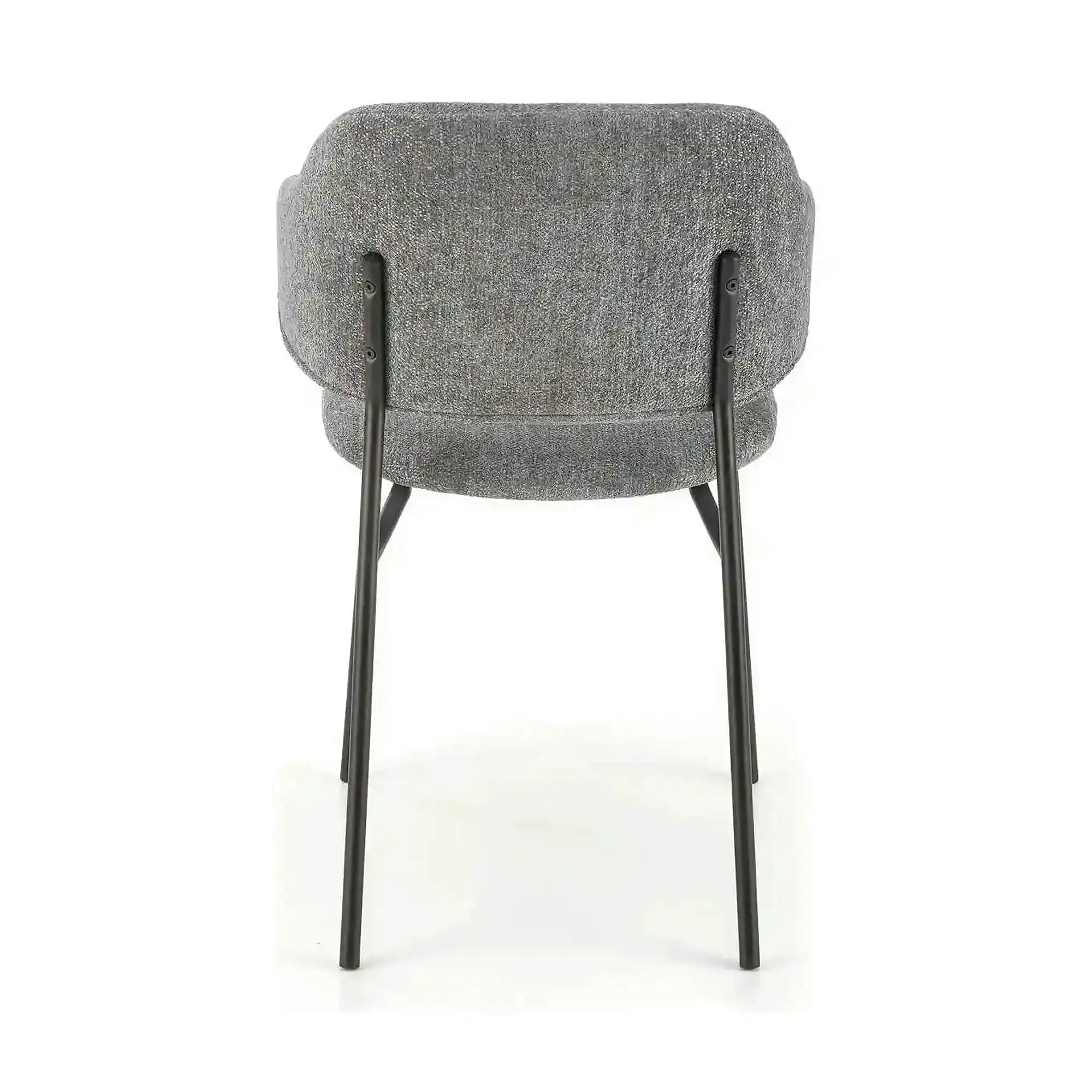 Scaun K497, gri deschis, stofa clasica/metal, 52x62x82 cm