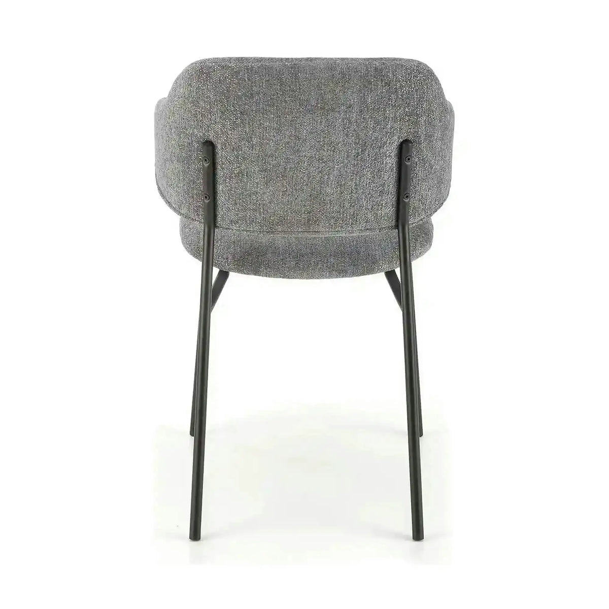 Scaun K497, gri deschis, stofa clasica/metal, 52x62x82 cm