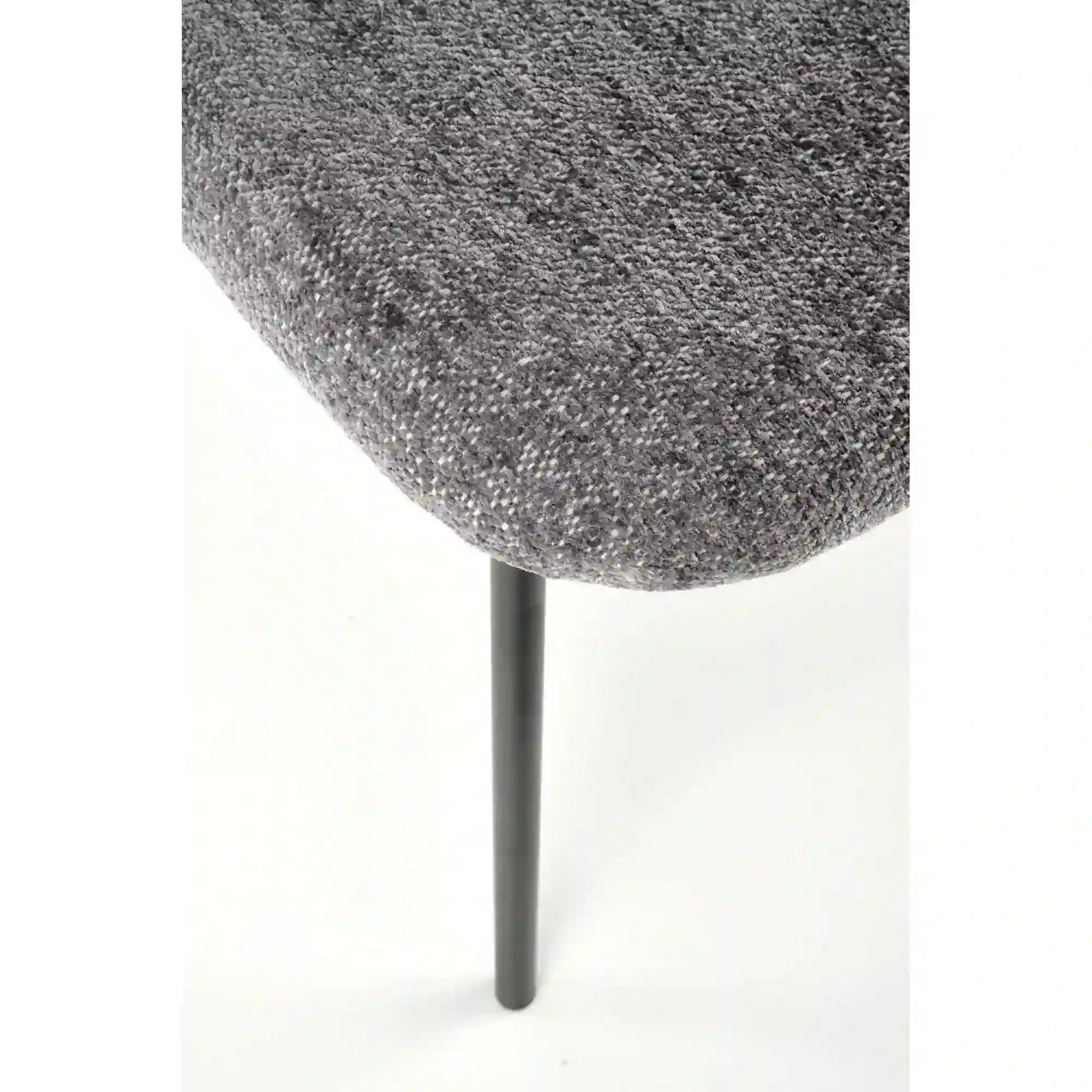 Scaun K497, gri deschis, stofa clasica/metal, 52x62x82 cm