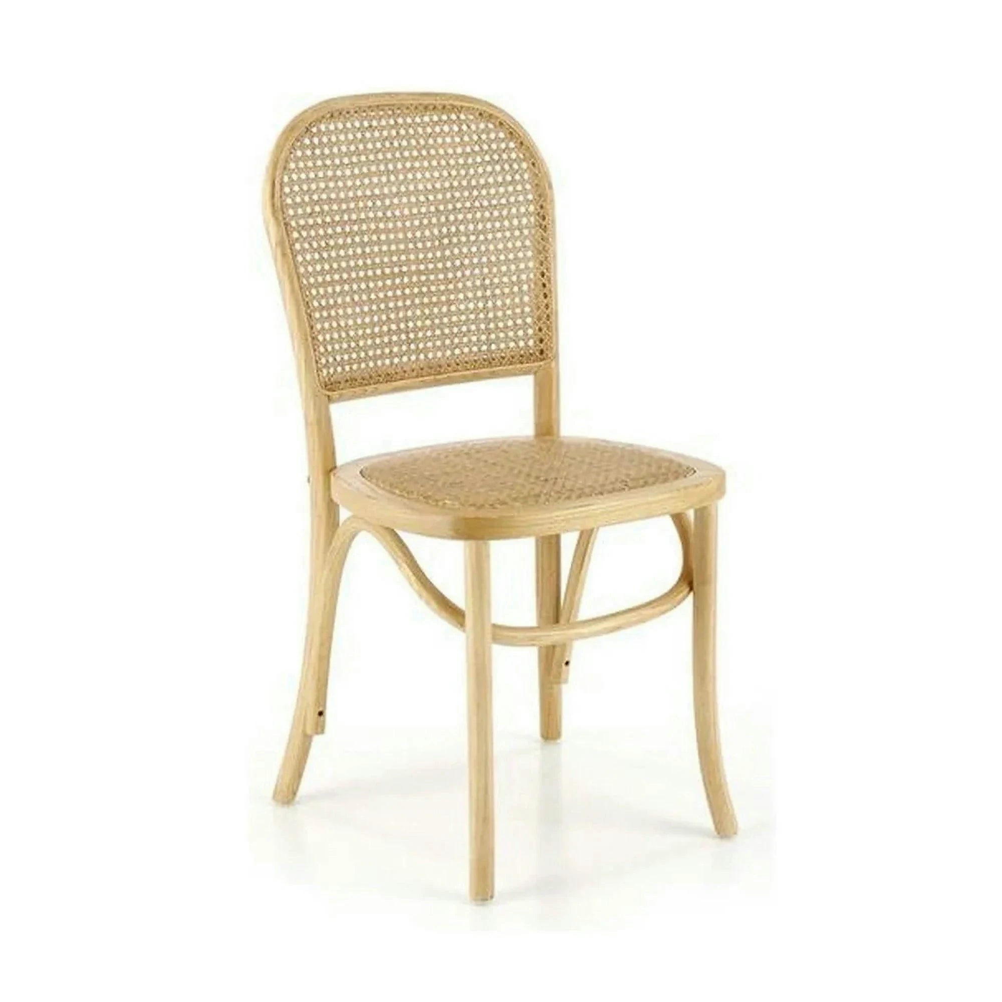 Scaun K502, stejar, ratan natural/lemn, 45x50x89 cm