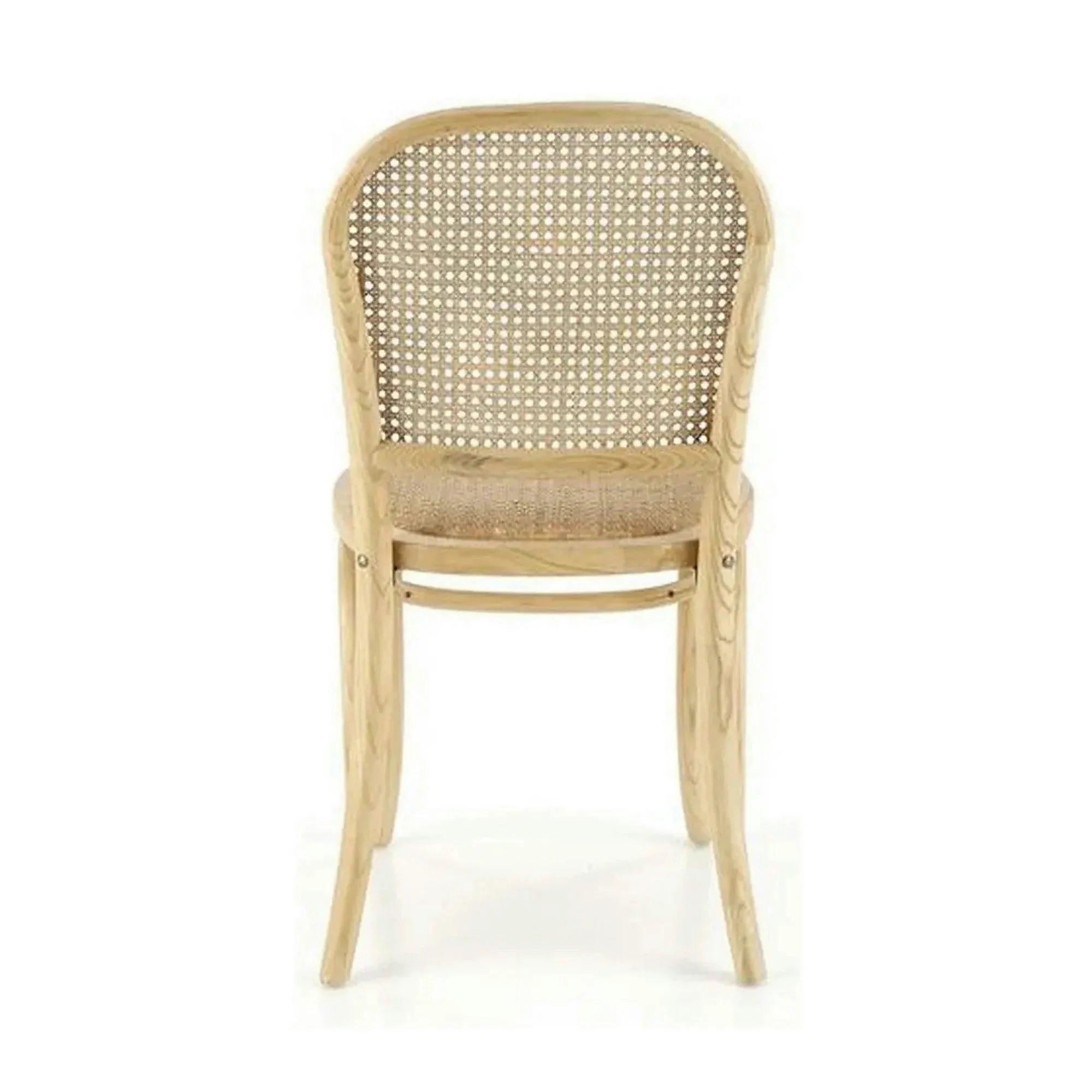 Scaun K502, stejar, ratan natural/lemn, 45x50x89 cm