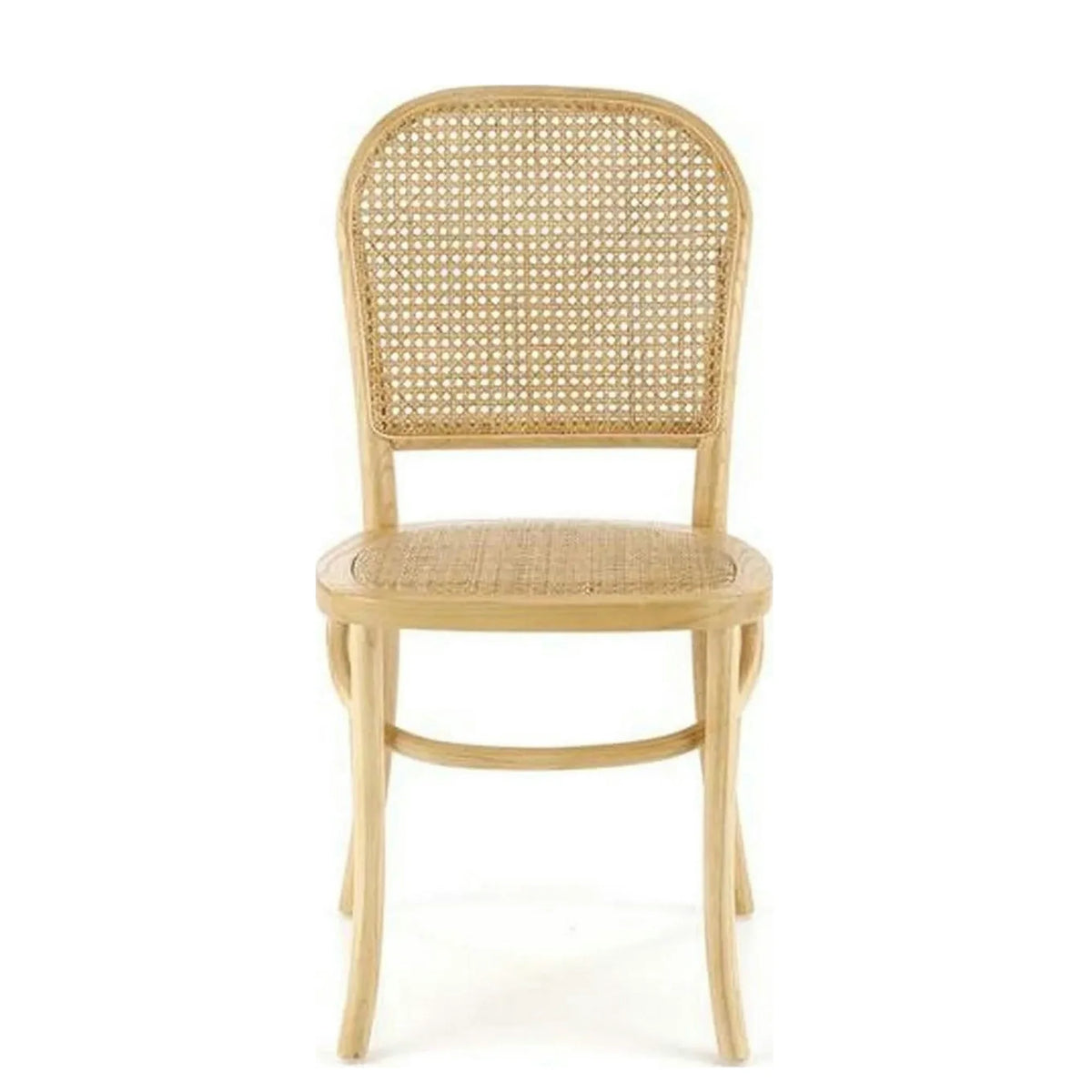 Scaun K502, stejar, ratan natural/lemn, 45x50x89 cm