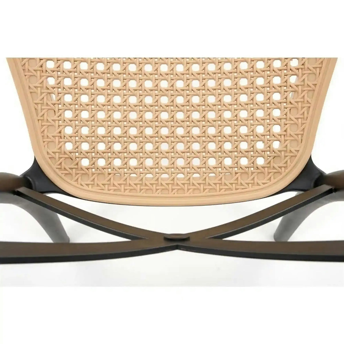 Scaun K512, maro/negru, plastic, 47x51x87 cm