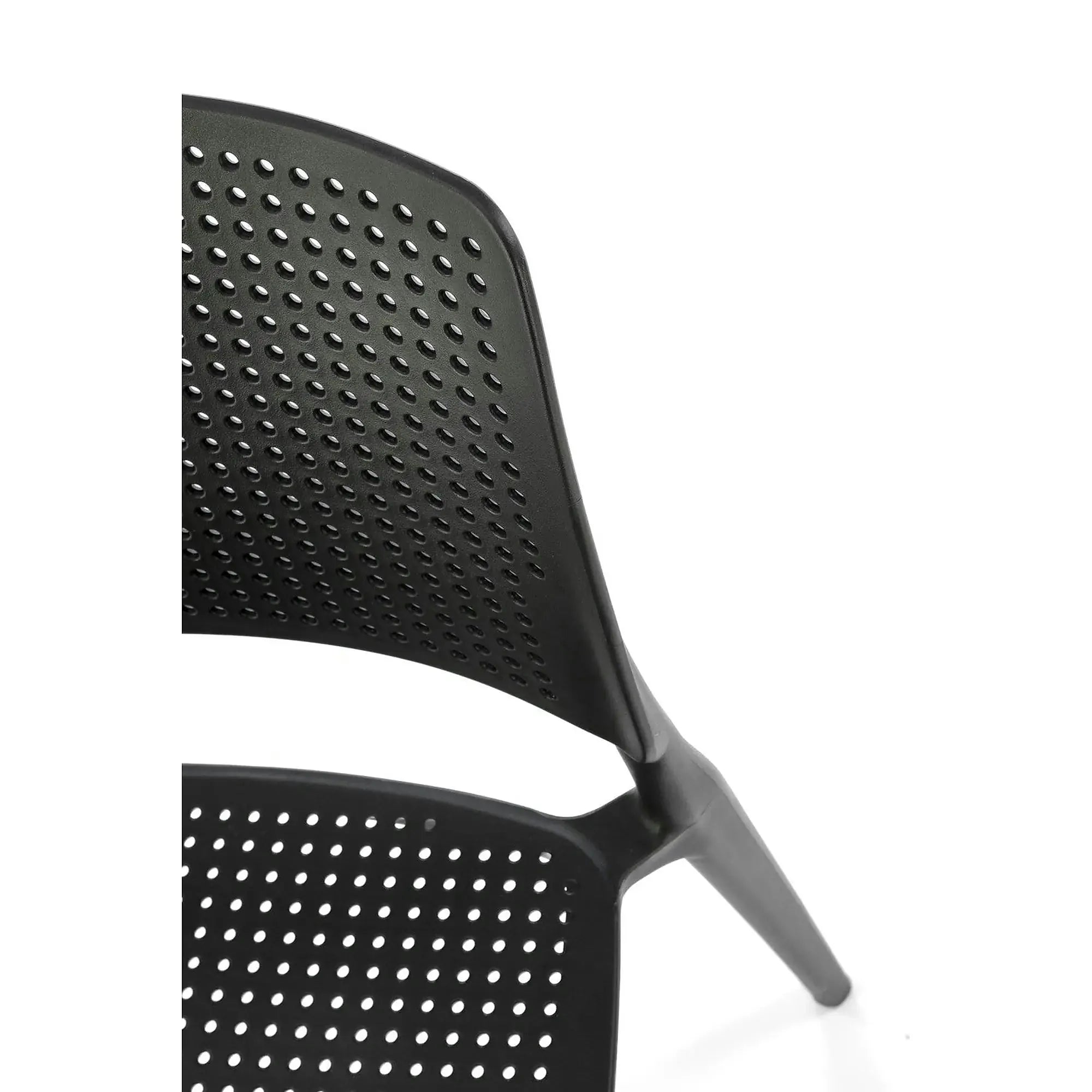 Scaun K514, negru, polipropilena, 42x55x79 cm