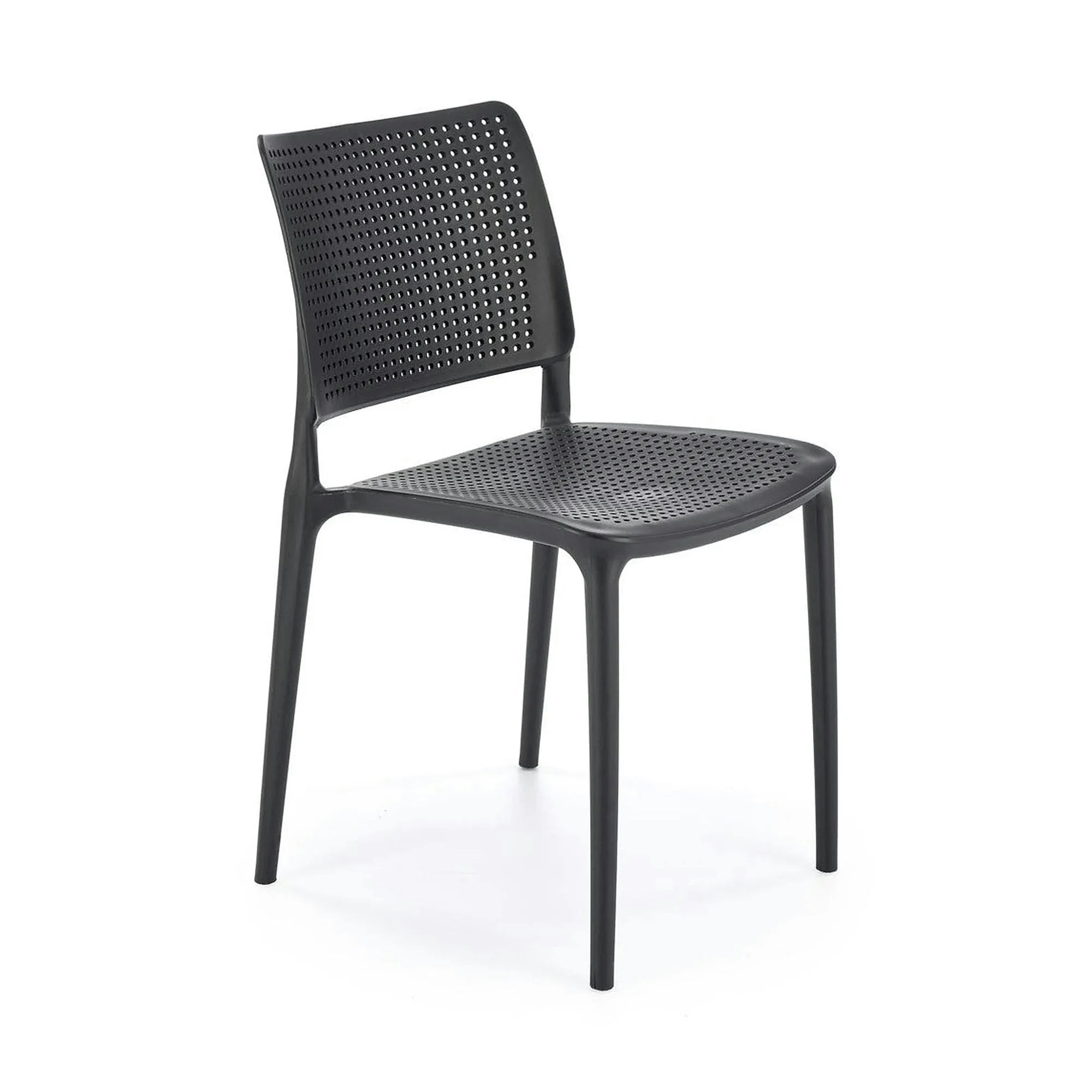 Scaun K514, negru, polipropilena, 42x55x79 cm