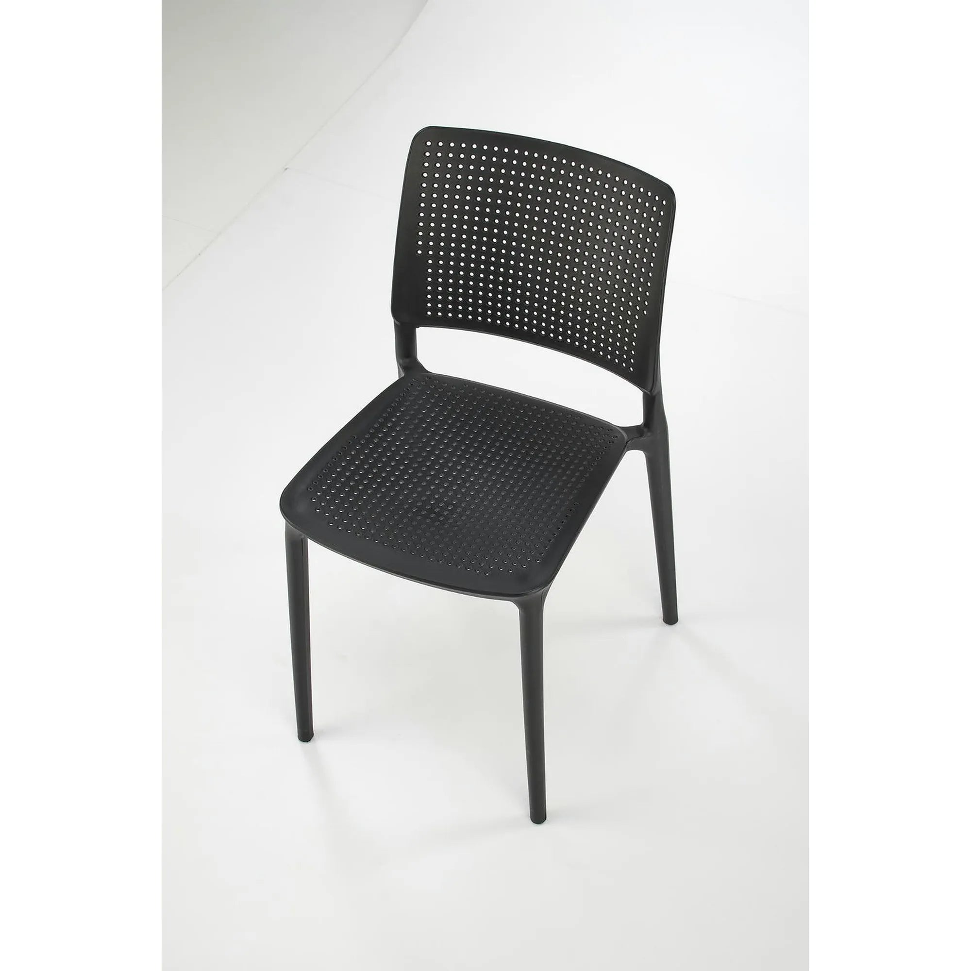 Scaun K514, negru, polipropilena, 42x55x79 cm