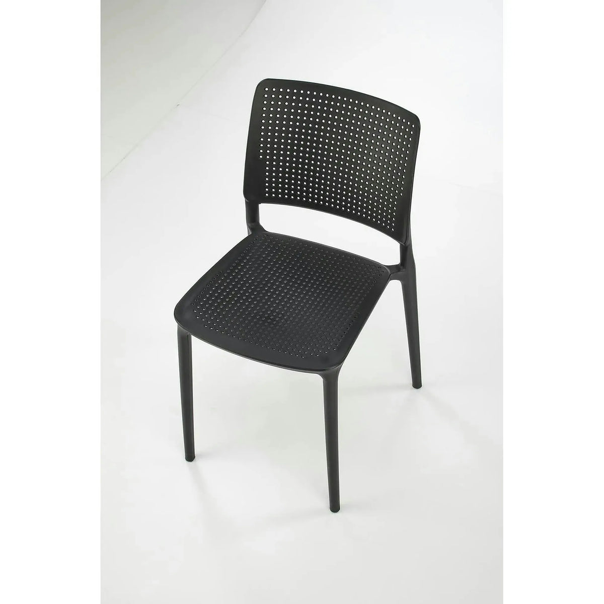 Scaun K514, negru, polipropilena, 42x55x79 cm