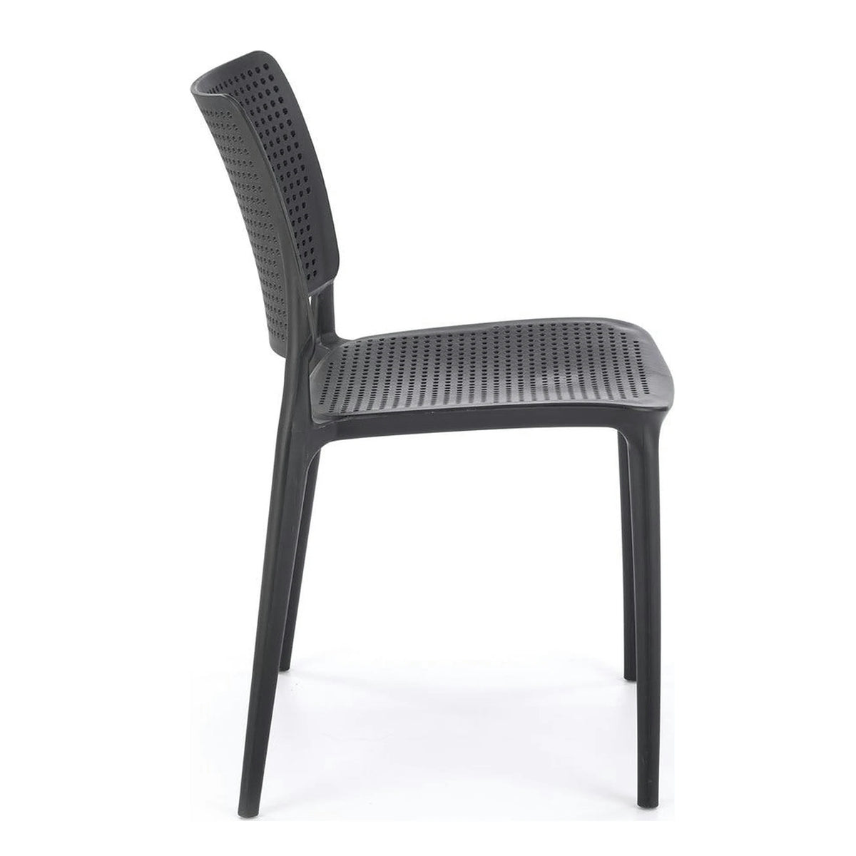 Scaun K514, negru, polipropilena, 42x55x79 cm