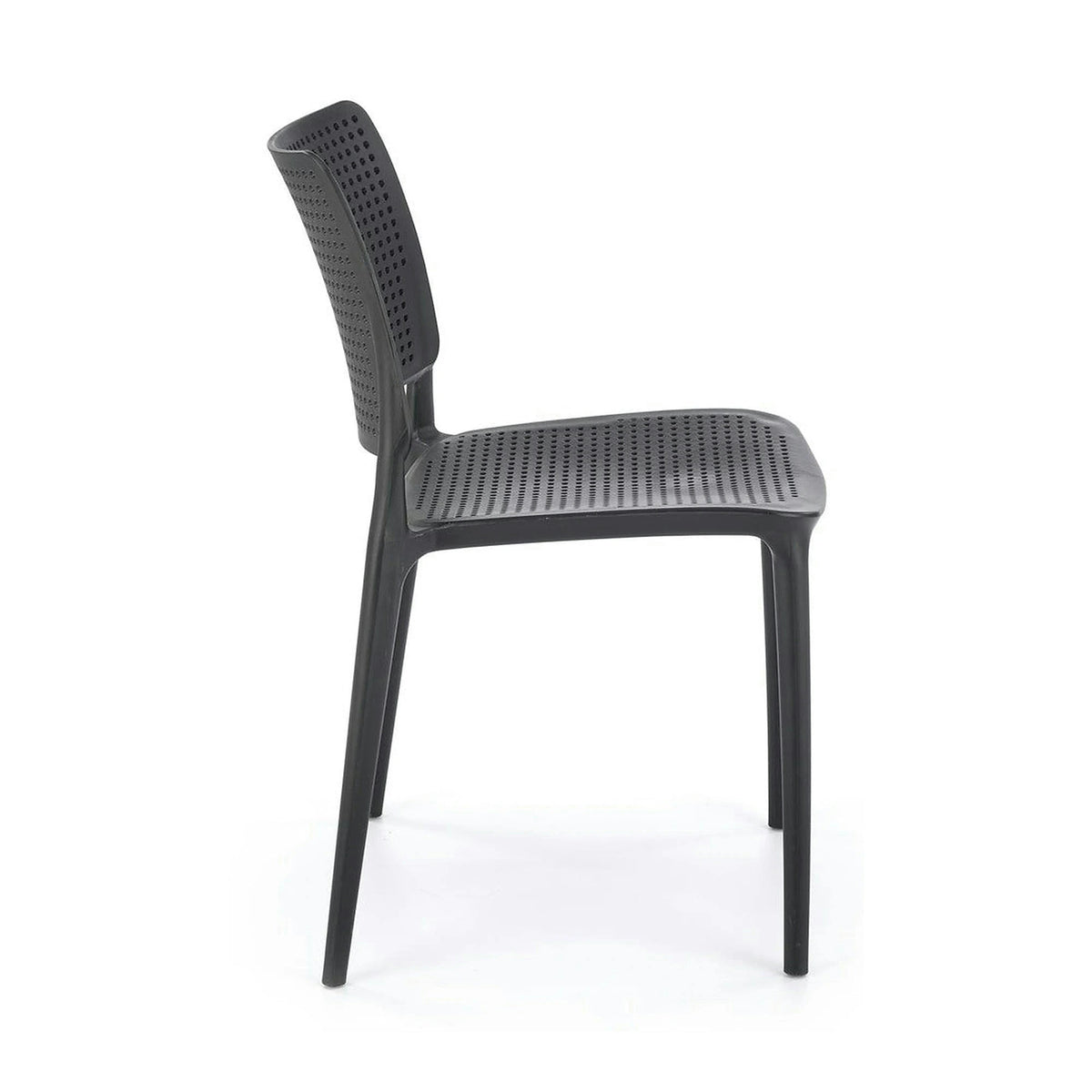 Scaun K514, negru, polipropilena, 42x55x79 cm