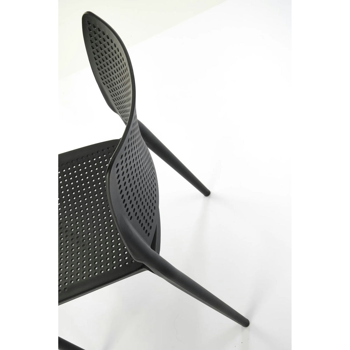 Scaun K514, negru, polipropilena, 42x55x79 cm