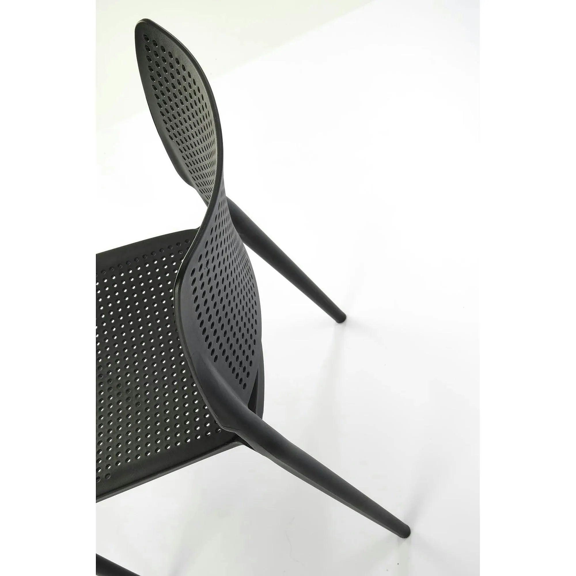 Scaun K514, negru, polipropilena, 42x55x79 cm