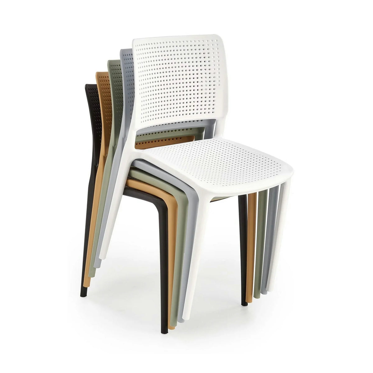 Scaun K514, verde menta, polipropilena, 42x55x79 cm