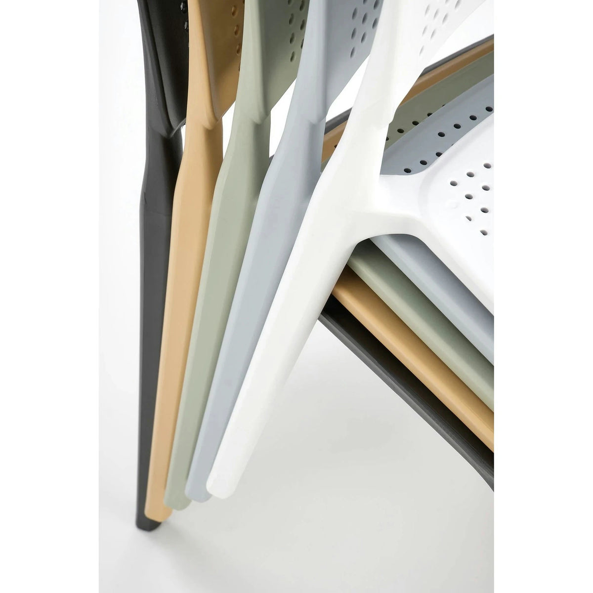 Scaun K514, verde menta, polipropilena, 42x55x79 cm