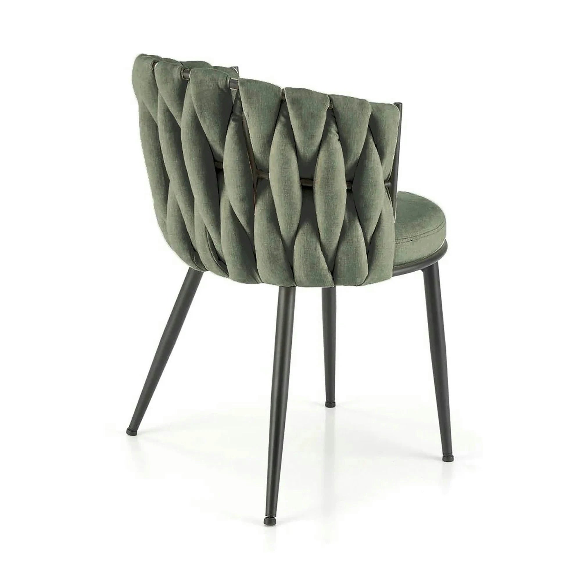 Scaun K516, verde/negru, stofa clasica/metal, 57x60x79 cm
