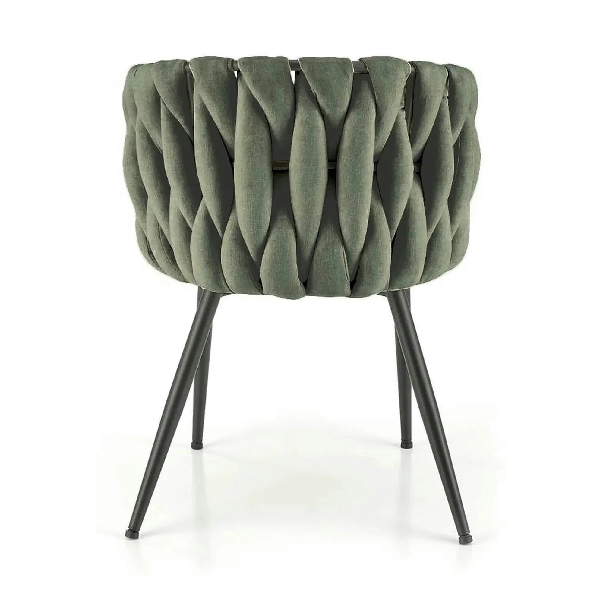 Scaun K516, verde/negru, stofa clasica/metal, 57x60x79 cm