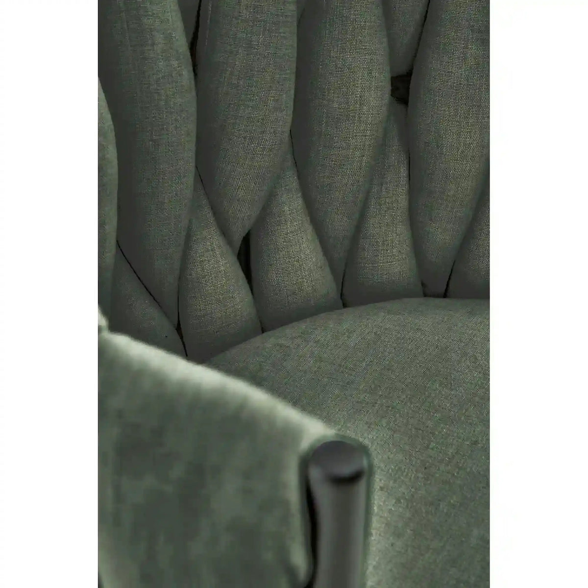 Scaun K516, verde/negru, stofa clasica/metal, 57x60x79 cm