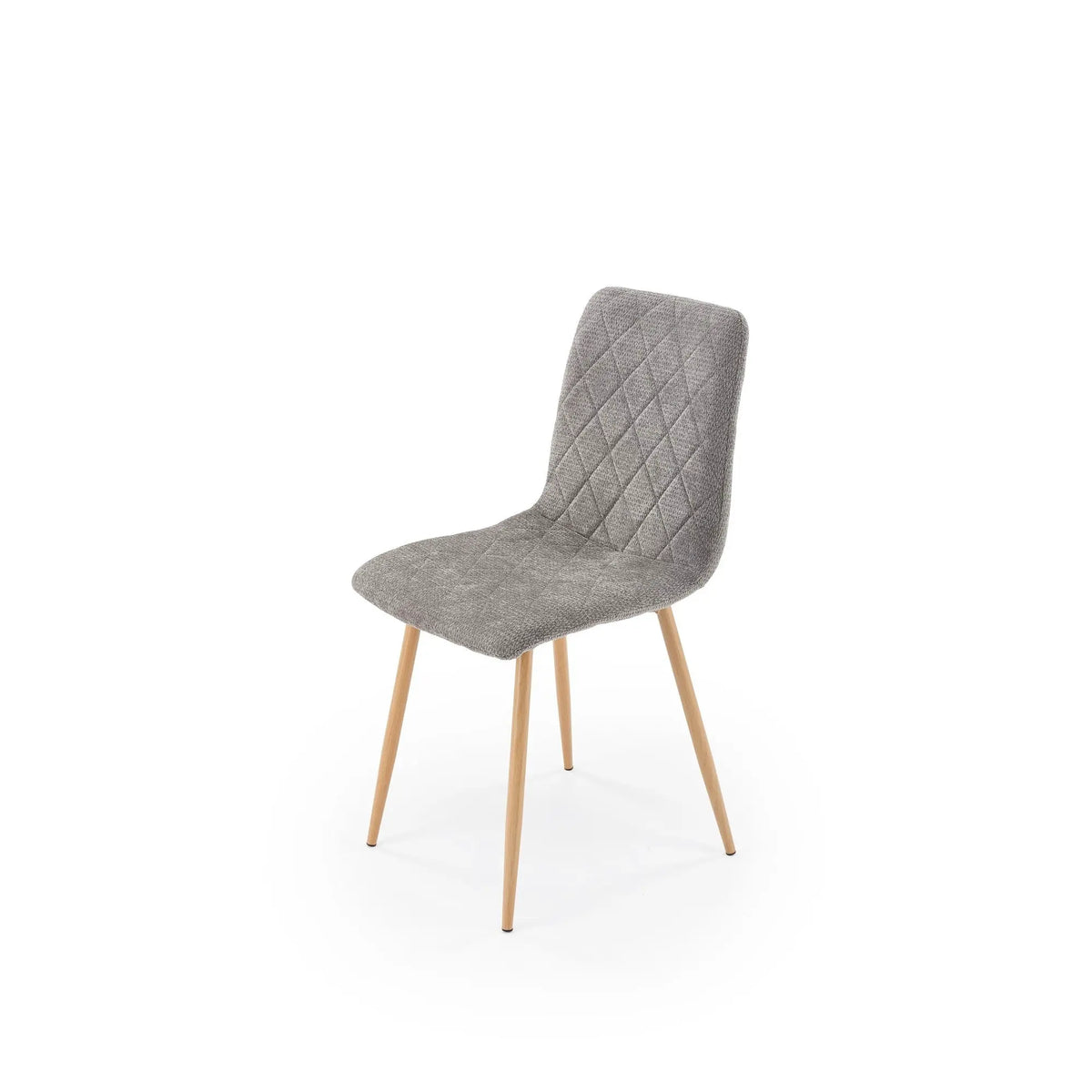 Scaun K525, gri/stejar, stofa/metal, 45x55x89 cm