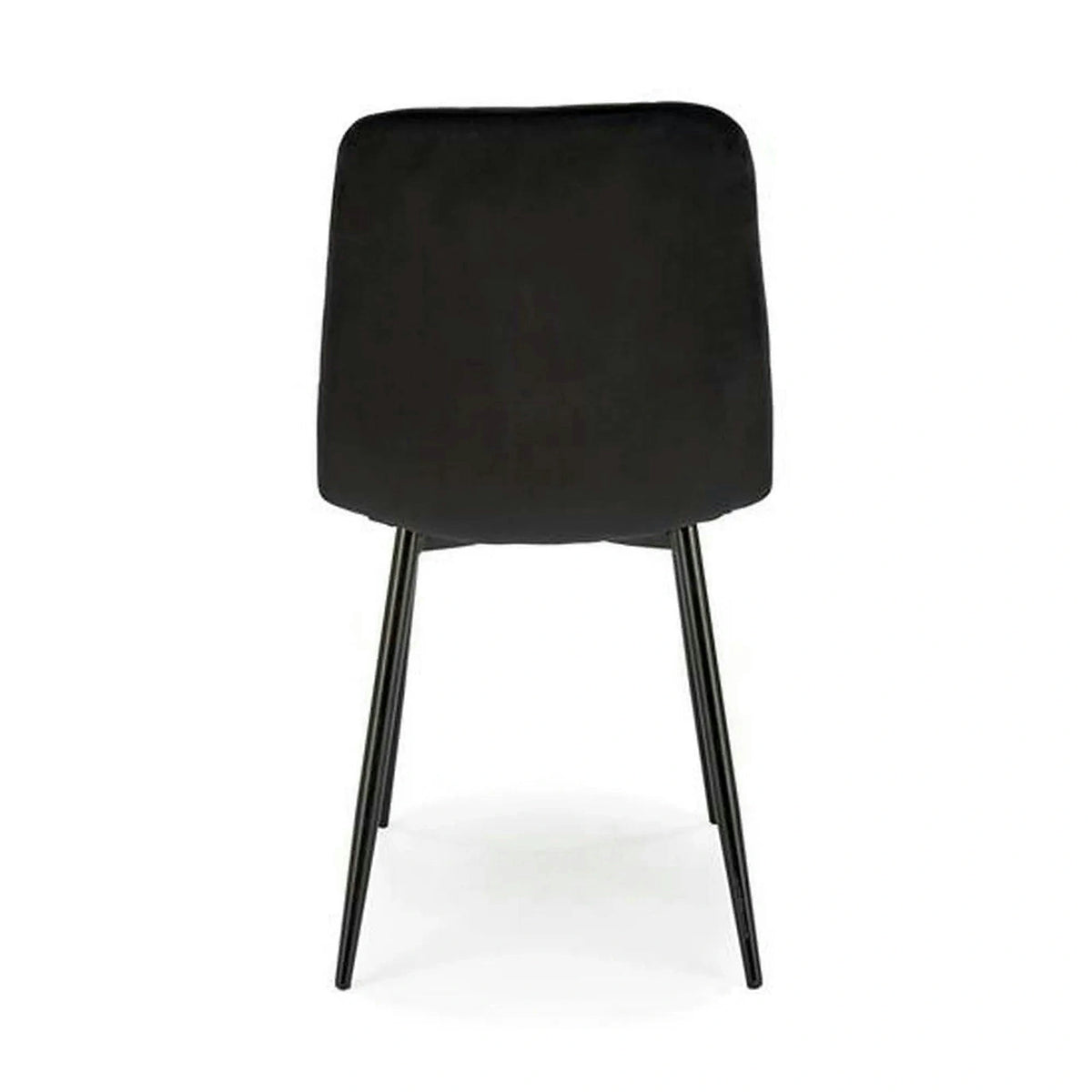 Scaun K525, negru, stofa catifelata/metal, 45x55x89 cm