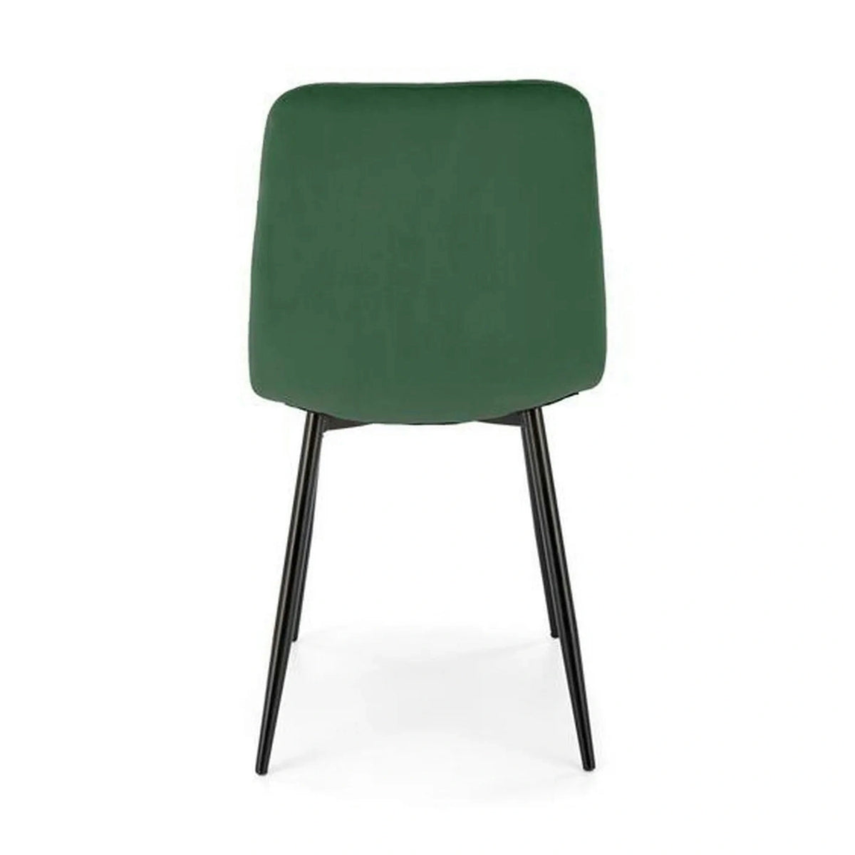 Scaun K525, verde inchis/negru, stofa catifelata/metal, 45x55x89 cm