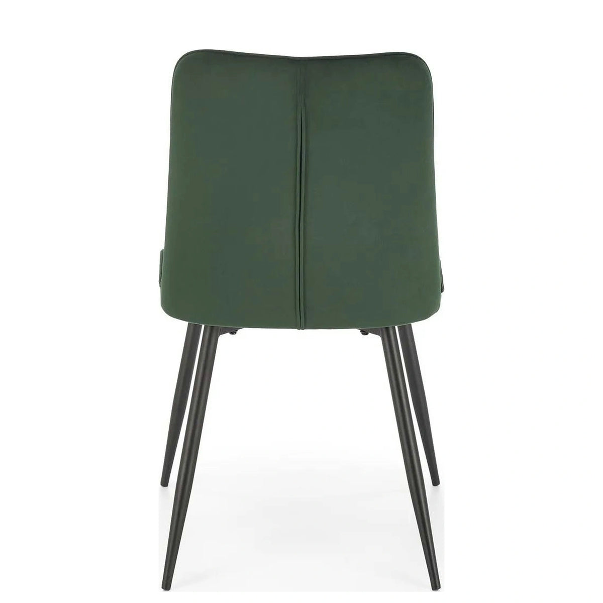 Scaun K539, verde inchis/negru, stofa catifelata/metal, 50x62x84 cm