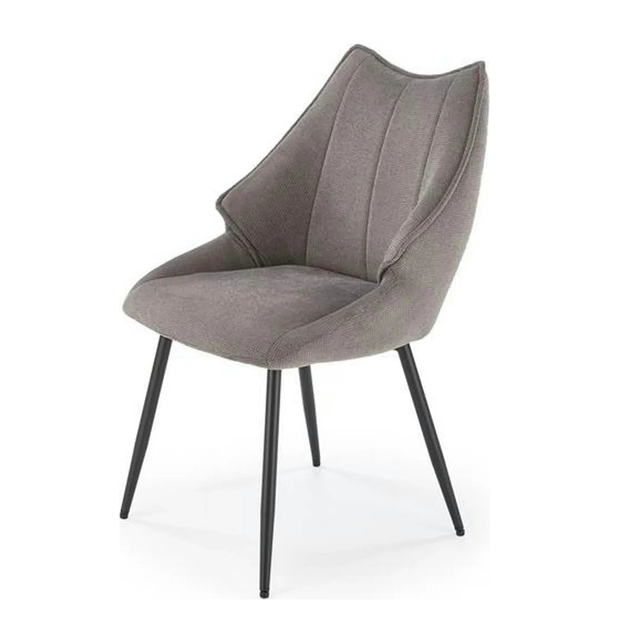 Scaun K543, gri/negru, stofa clasica/metal, 55x60x87 cm