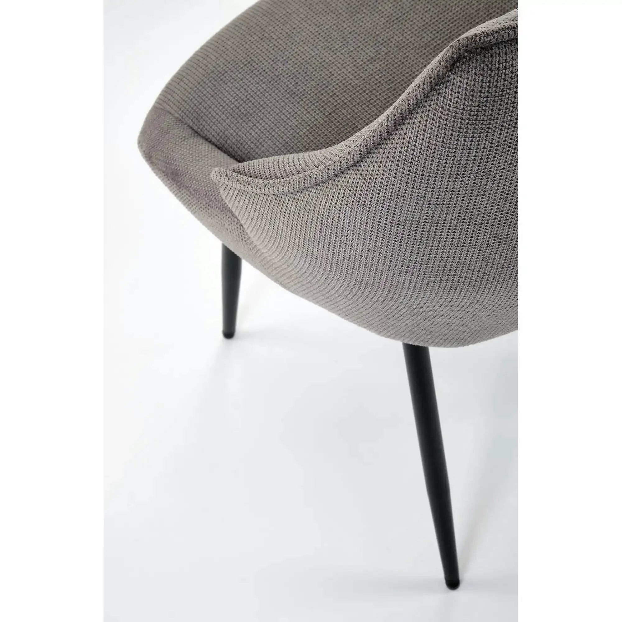 Scaun K543, gri/negru, stofa clasica/metal, 55x60x87 cm