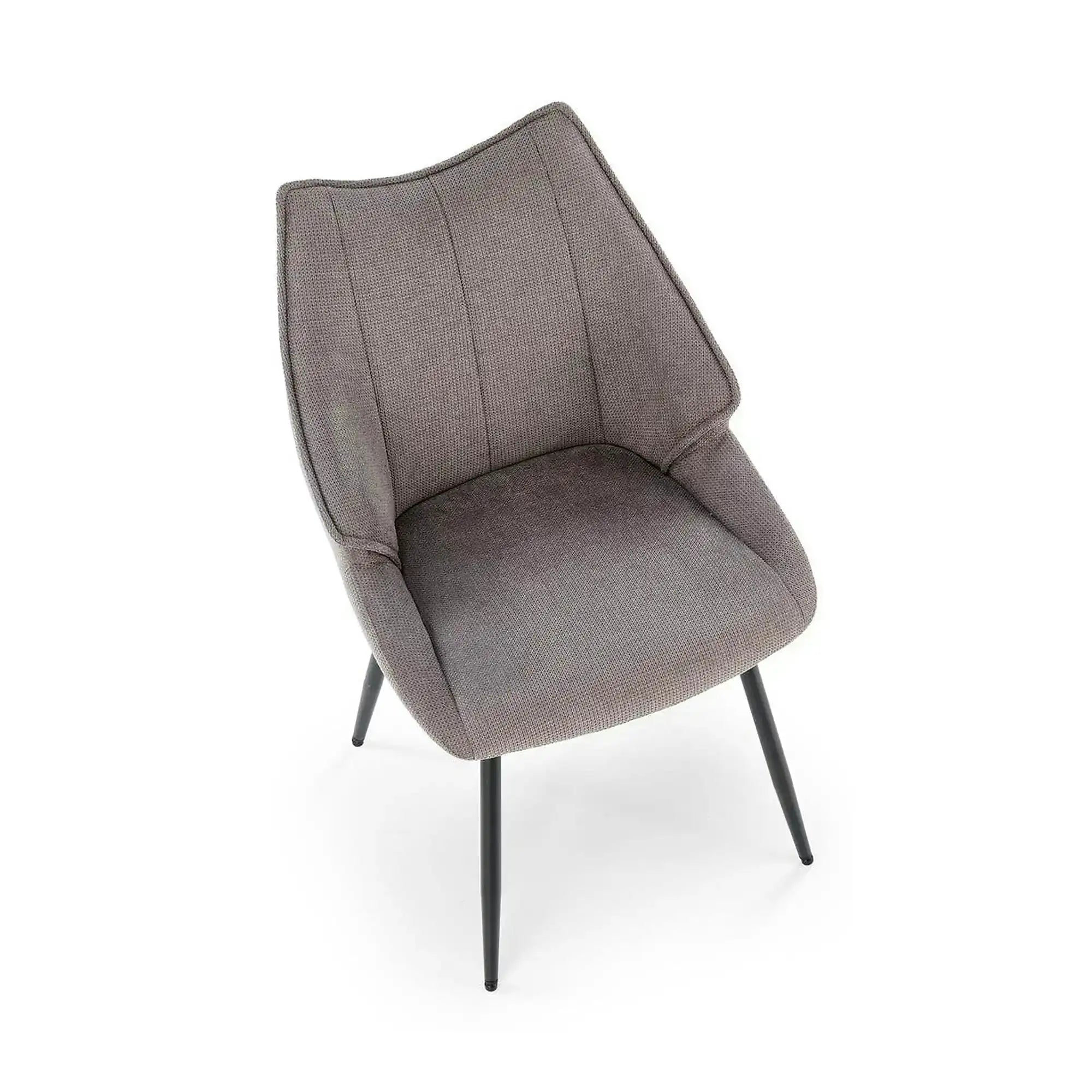 Scaun K543, gri/negru, stofa clasica/metal, 55x60x87 cm