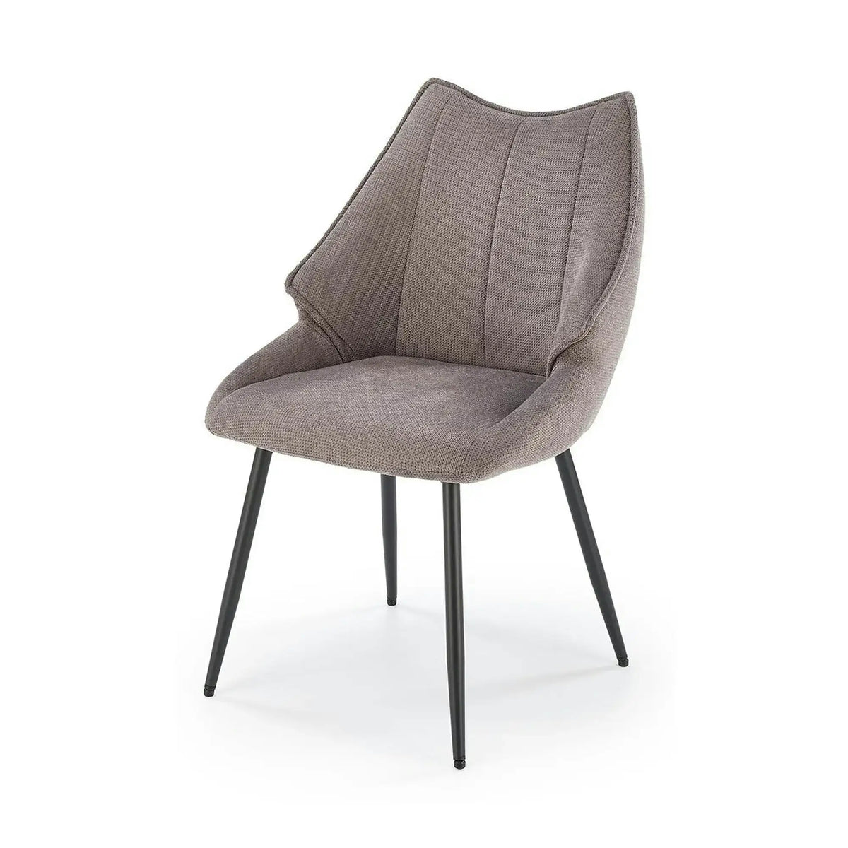 Scaun K543, gri/negru, stofa clasica/metal, 55x60x87 cm