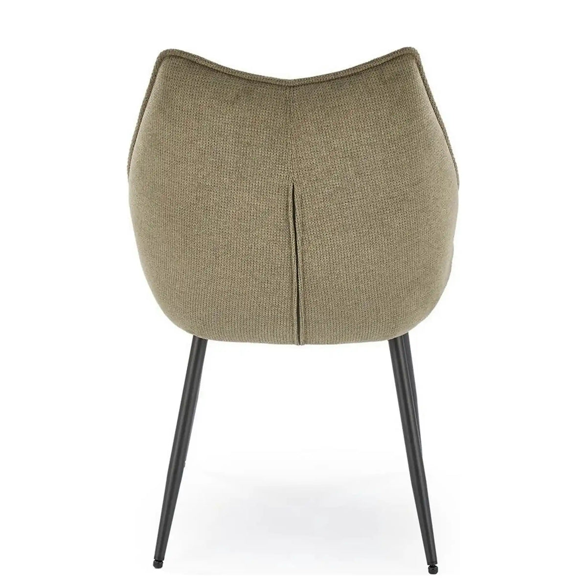 Scaun K543, verde/negru, stofa clasica/metal, 55x60x87 cm