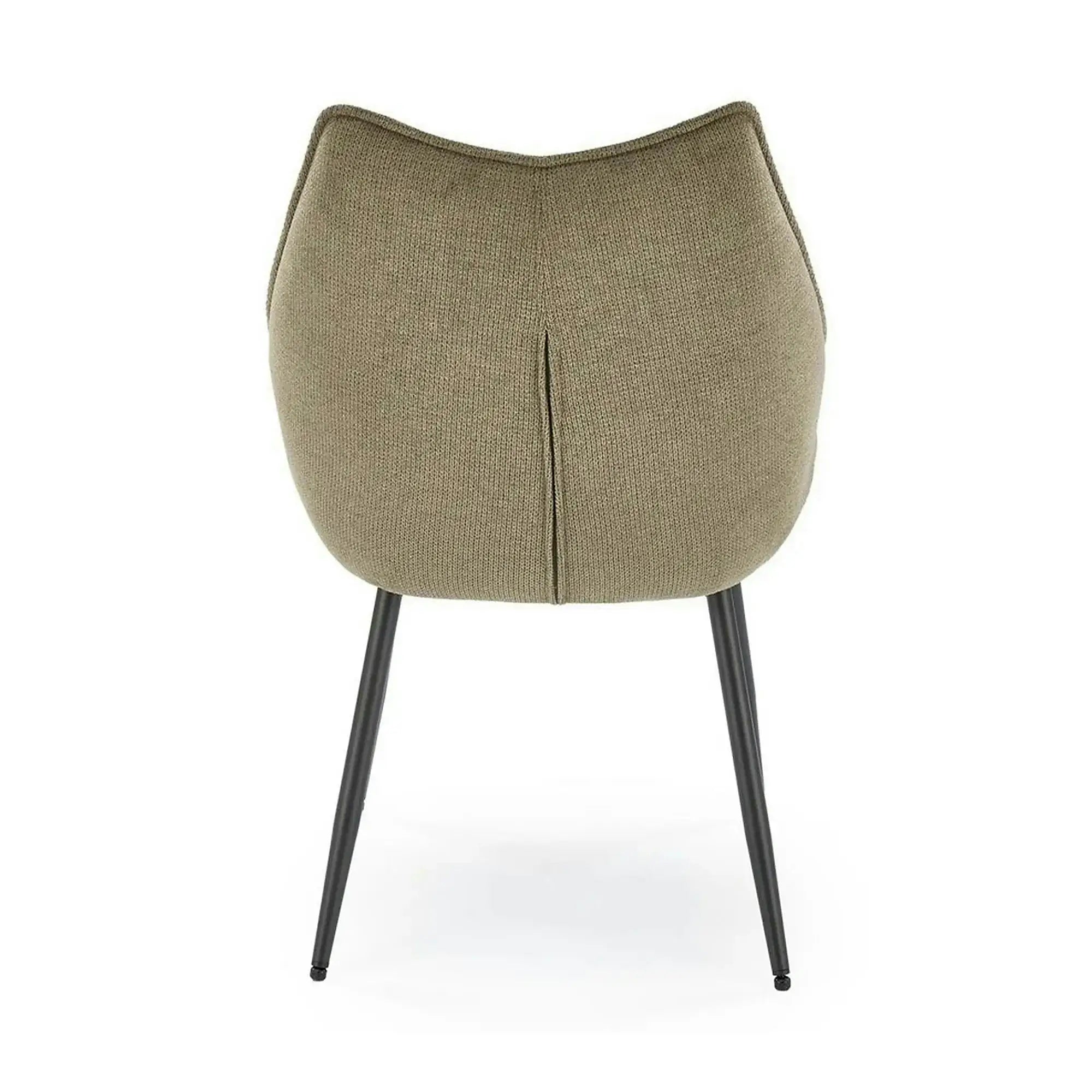 Scaun K543, verde/negru, stofa clasica/metal, 55x60x87 cm