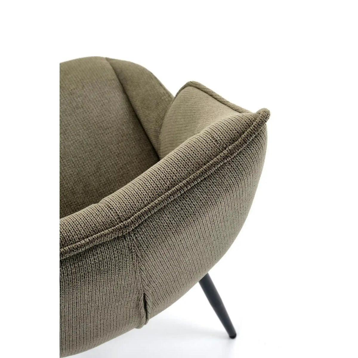 Scaun K543, verde/negru, stofa clasica/metal, 55x60x87 cm