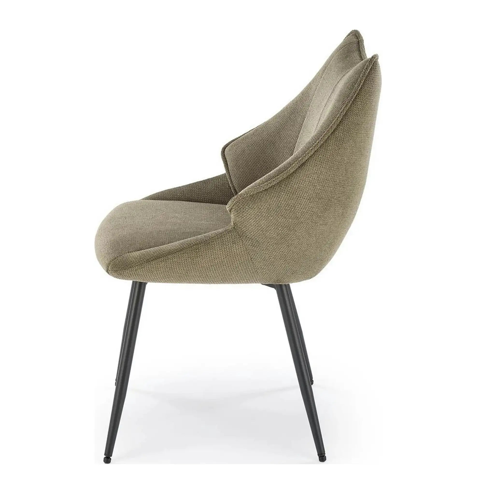 Scaun K543, verde/negru, stofa clasica/metal, 55x60x87 cm