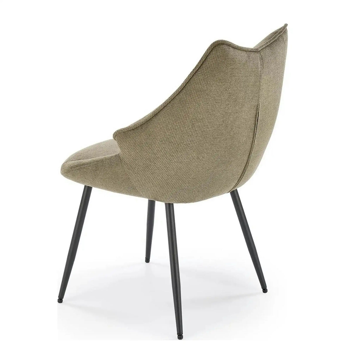 Scaun K543, verde/negru, stofa clasica/metal, 55x60x87 cm